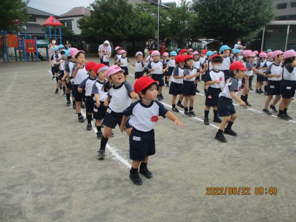 朝の体操 晃華学園暁星幼稚園