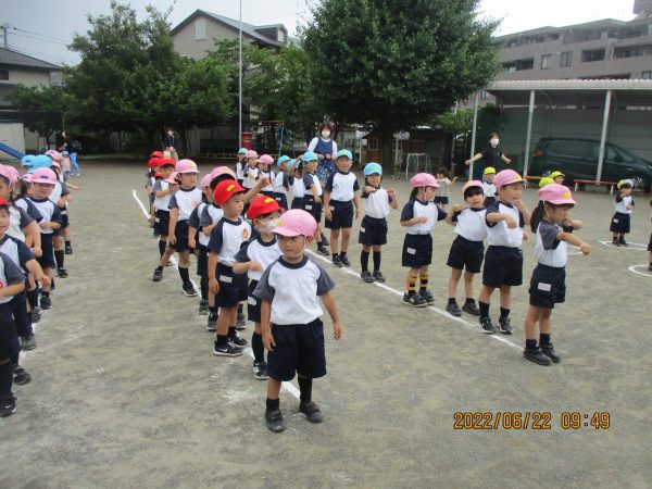 朝の体操 晃華学園暁星幼稚園